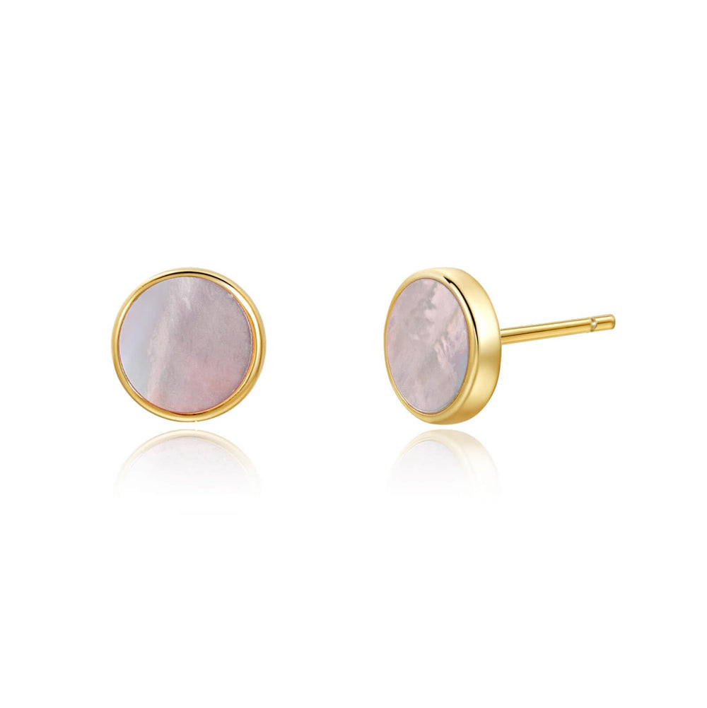 S.Leaf 18K Gold Plated Earrings for Women Shell Earrings
