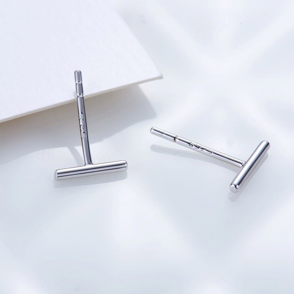 Tiny Stick Stud Earrings